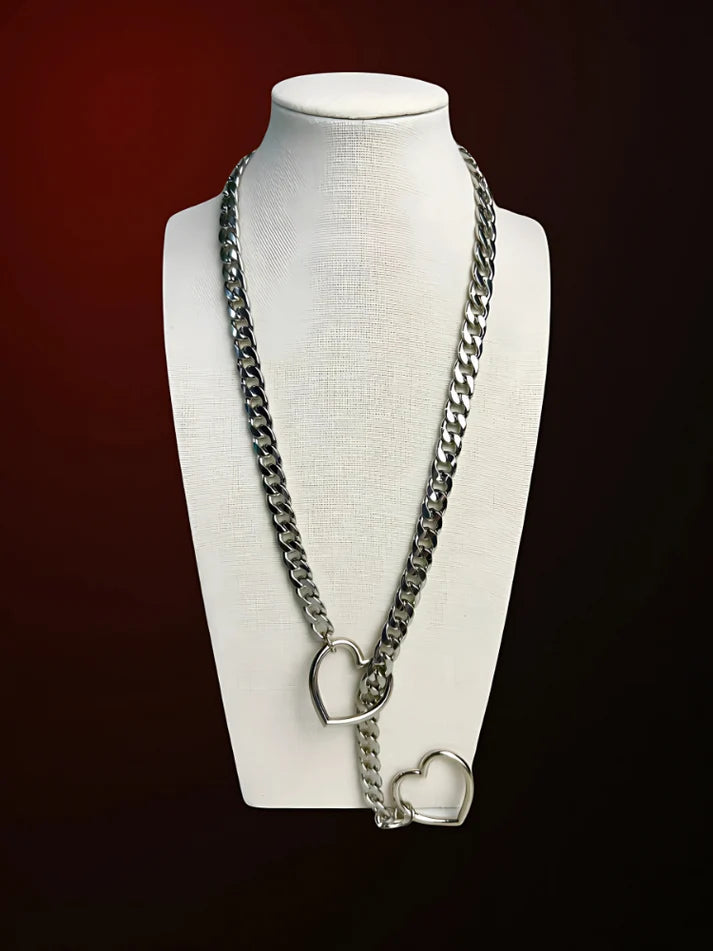 HEART SLIP CHAIN NECKLACE (BUY 1 & GET 1 FREE)